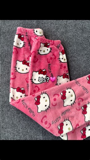Matching with whom? Tag them asap #matchingpjs #hellokitty #hellokittygirl #hellokittypajamas #couple