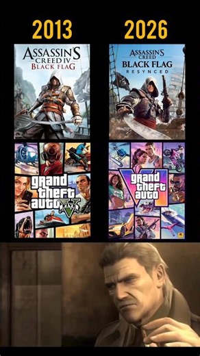 Snake Watching GTA & Black Flag Return 💀 | Metal Gear Solid #shorts #gaming #mgs #snakeeater #kojima