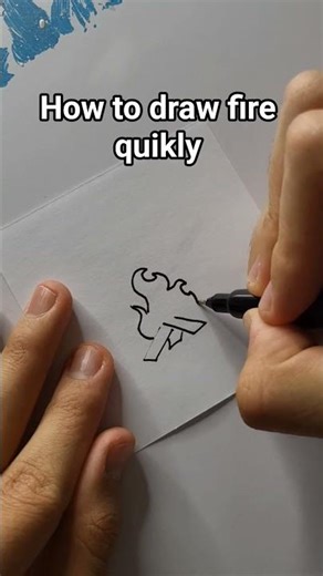 Quikly drawing fire #art