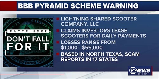 BBB warns of fake scooter company scam