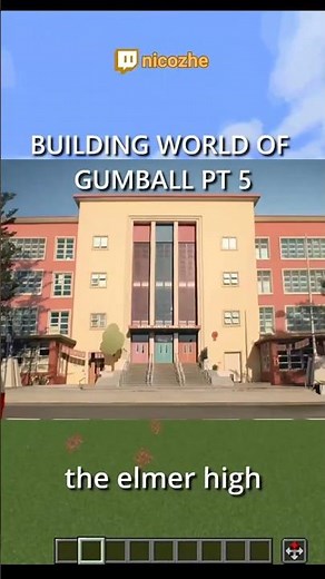 Day 5 building gumball in #minecraft #amazingworldofgumball