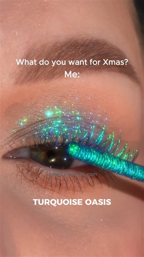 Question Beauty on Instagram: "All I want for Christmas… is sparkly lashes ✨🎁⁠ ⁠ Meet our range of sparkly lashes, improved and extended!⁠ With 1o luminous, multidimensional shades, these toppers add instant sparkle and a vibrant flash of colour to any mascara you already love.⁠ ⁠ 100% Glitter FREE, made with our Loose Eyeshadow Pigments! 🖤⁠ ⁠ #questionbeauty #colourmascara #mascara #multichrome #glittermascara"