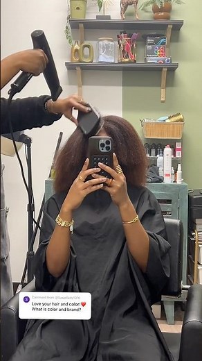 My #auburn hair color is revealed #salonvlog #salonvisit #hairdyetransformation #fallhaircolor
