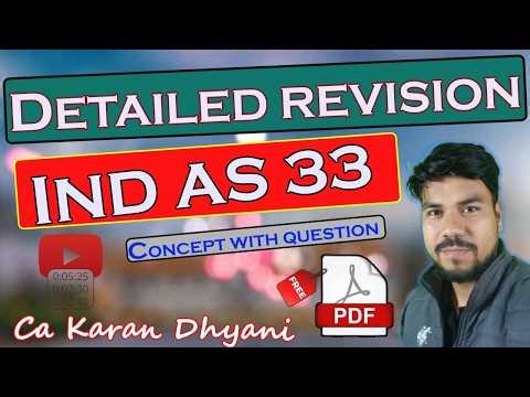 Ind As 33 EPS🔥Quick Revision + Imp Que May 26 CA FINAL FR | CA Karan Dhyani