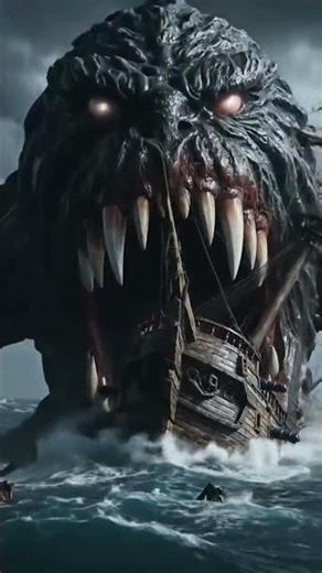 the kraken attacks the pirate ship by the pirates to attack and it gets eaten by the kraken and the