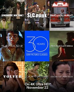 Bring home 11 groundbreaking movies featuring iconic performances. Pre-order the Sony Pictures Classics 30th Anniversary 4K Ultra HD Collection now: bit.ly/SPC30thCollection | Sony Pics at Home | Facebook