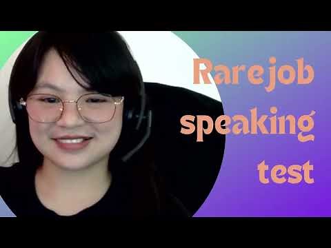 Rarejob Speaking Test Explained! #esl #rarejob #speakingtest