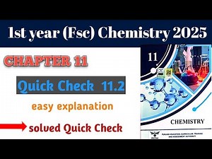 Quick Check 11.2 solved chapter 11 first year chemistry | solved Quick Check 11.2