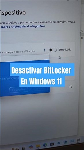 Desactivar BitLocker en Windows 11 #bitlocker #windows11