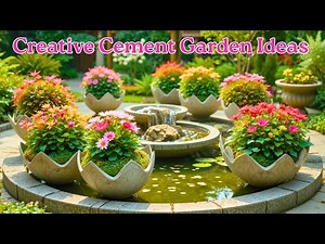 Amazing concrete garden décor ideas