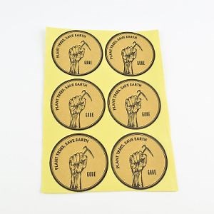 [Hot Item] Waterproof Printing Customized Waterproof Round Sticker Logo Packing Label