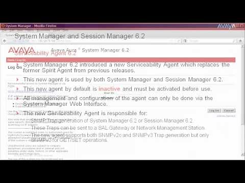 How to Activate the Serviceability Agent for System Manager and Session Manager 6.2