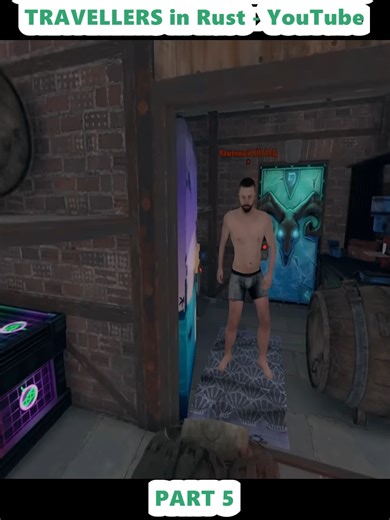 Destroying a Settlement of Travelers in Rust Gameplay