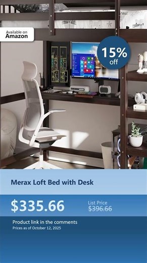 Merax Loft Bed with Desk