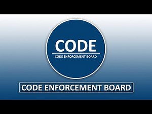 Code Enforcement Board Hearing - 12.17.21