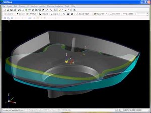 SURFCAM Tutorial - 3-Axis Multi-Cut: Spiral and Undercut