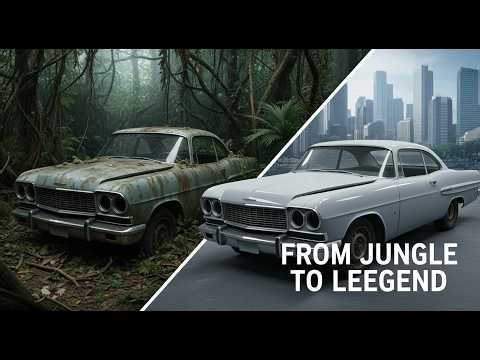 From Jungle to Glory – Abandoned Classic Car Fully Restored After Decades