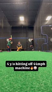 2.1K views · 65 reactions | 44 MPH?! This 4-year-old is already smashing machine pitching like a pro ⚾ CT’s swing is all gas, no breaks—even at FOUR years old! #YouthBaseball #4YearOldSlugger #PitchingMachine #FutureAllStar #BaseballTraining #LittleLeague #BaseballHighlights #YoungAthlete | Kristy Tatom | Facebook