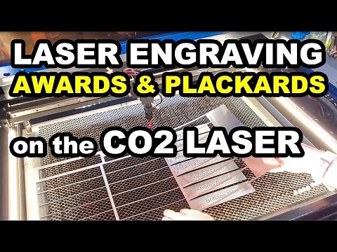 Laser engraving acrylic Awards and Packards