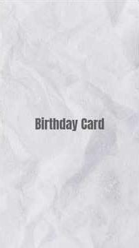 Birthday Card || HTML, CSS || #coding #programming