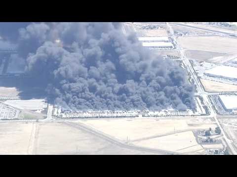 Massive fire destroys Tracy, CA warehouse; sprinkler system wasn't working, chief says