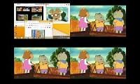 Mix of 4 videos from youtube : up to faster 19 pasion to Arthur