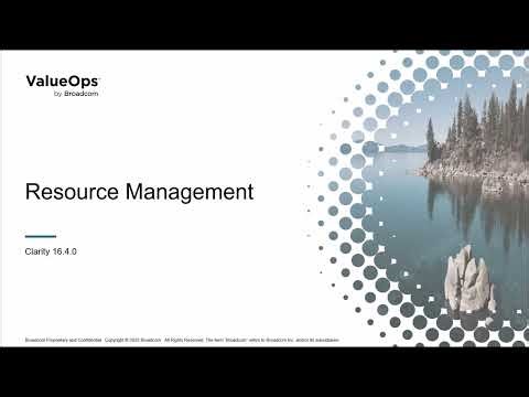 Clarity 16.4.0 - Enhancements to Resource Management