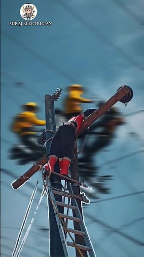 High Voltage Line HT Cable Installation on Pillar | Real Electric Work Step by Step 🔥 | Must Watch!