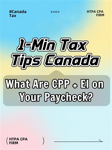 CPP EI Explained (Fast) CPP = pension contributions (after an annual exemption) employer matches. EI = job insurance (no exemption) stops at insurable earnings cap; employer pays ~1.4× your EI. If you pay yourself salary via a corporation, CPP can mean paying both portions. #canada #taxtok #paystub #cpp #ei #payroll #personalfinance #moneytips #financialplanning #canadalife