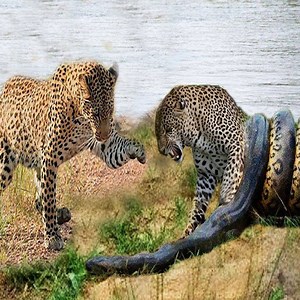415K views · 216 shares | Oh my God! Giant Python confrontation vs Leopard, Strong Leopard destroy Python to escape | Animals Fight | Facebook