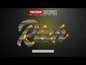 🔥 Rich Metallic Gold Text Effect in Photoshop | Easy Tutorial