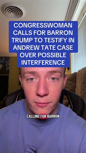 🚨 07/24 — A Democratic congresswoman is asking the House Oversight Committee to investigate whether political influence affected the handling of the Tate brothers’ legal cases. #News #Politics #Trump #Justice #greenscreen