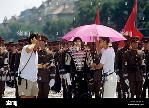 Michael Jackson shooting a video in Budapest - Hungary - in August 1994. | usage worldwide Stock Photo - Alamy