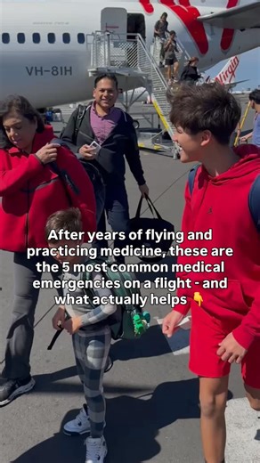 Most in-flight emergencies aren’t dramatic — but they’re very real. Here’s what comes up most often and what actually helps in the moment. 1️⃣ Fainting Often caused by dehydration, low blood pressure, anxiety, or standing too fast. ➡️ Lay the person flat, raise their legs, loosen tight clothing, offer water once awake, and use oxygen if available. 2️⃣ Trouble breathing (asthma or shortness of breath) Dry cabin air, missed inhalers, infections, or panic can trigger it. ➡️ Sit them upright, help t