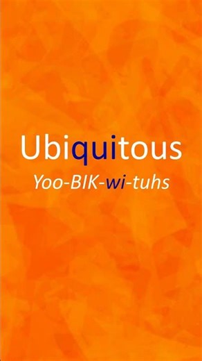 How to correctly pronounce "Ubiquitous". #english #pronunciationguide #pronunciation