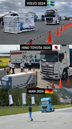 Smart Brake Shock: Volvo 2024 vs Hino 2020 vs MAN 2024