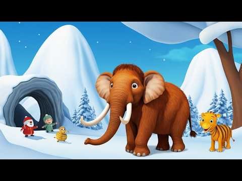 Stomp Stomp Baby Mammoth Toy… Who Shook the Snowy Cave? 🐘❄️ | Fun Nursery Rhymes for Kids