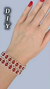 Part 1. Beaded bracelet tutorial. How to make a beaded bracelet. DIY. #jewelry #bracelet #shorts