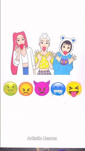 Kpop Demon hunters Magical Tongue Transformation With Emoji😍 | Rumi, mira x Zoey Challenge!