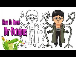 How To Draw and Coloring doctor octopus spiderman 2 easy step by step ~ for kids