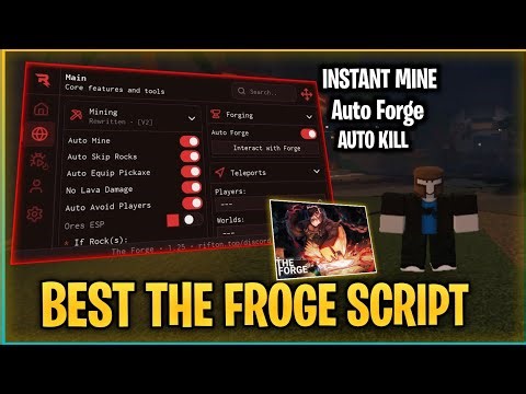The Forge Script No Key | Instant Farm Mine, Instant Kill, Auto Forge, Auto Sell & ESP (Mobile & PC)