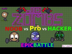 EPIC BATTLE NOOB vs PRO vs HACKER Zombs.io by LeeZY | Zombs.io Wave 1000+