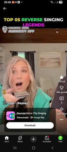 avatarify app _singing WORD CUP