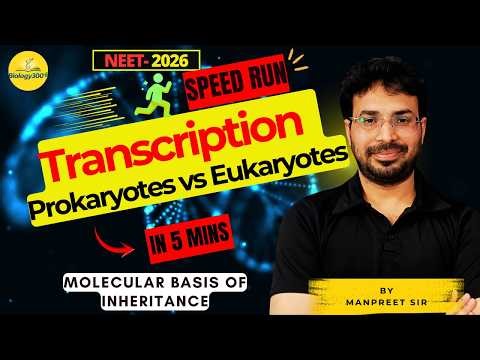 Still Confused? Prokaryotic vs Eukaryotic Transcription Explained | NEET Genetics |Botany