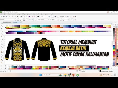 Tutorial on Making a Batik Shirt in CorelDraw (Dayak Motif)