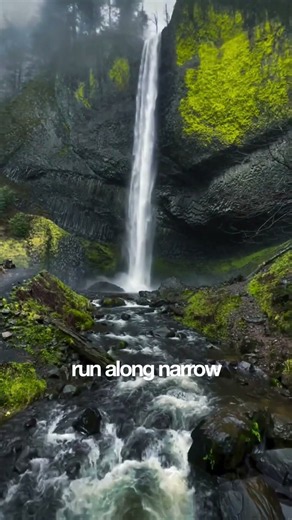 Tunnel Falls — the trail that goes behind the waterfall