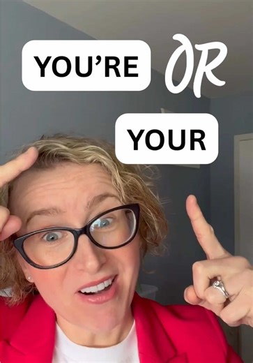 Many people mix up “your” and “you’re” – even native speakers. Here is the quick, simple rule: YOUR = something belongs to you. Example: “Your coat is on the chair.” 🧥 YOU’RE = you are.😘 Example: “You’re amazing.” ( “your amazing” is wrong) A small apostrophe makes a big difference. If you can replace it with “you are,” then the correct form is you’re. #learnenglish #englishtips #englishteacher #grammar #esl