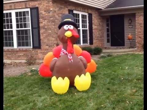 How to set up an Inflatable Yard Decoration (Turkey)