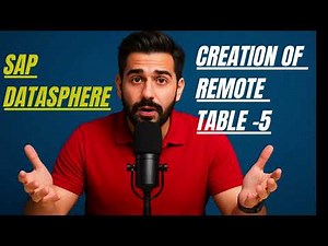 05: Creation of remote table in sap datasphere #sap #sapbw #saps4hana