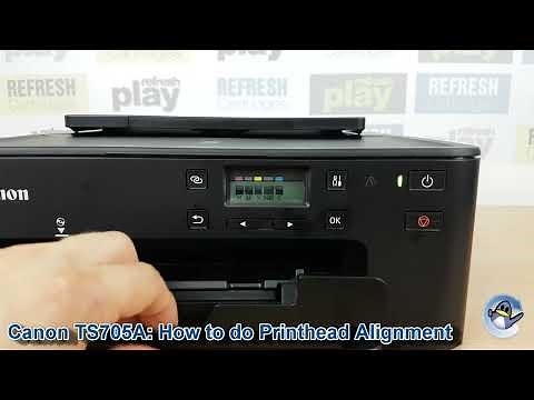 Canon Pixma TS705a: How to do Print Head Alignment